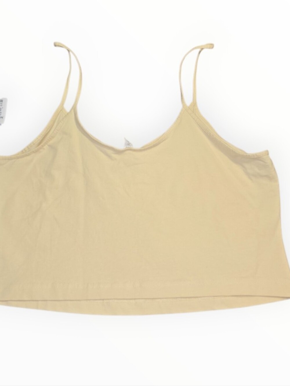 Nordstrom BP Women's Cropped Tank Yellow Sleeveless